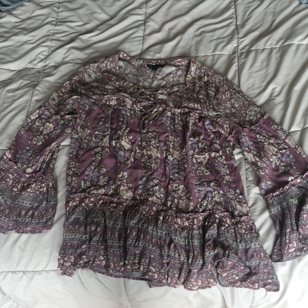 long sleeve flowy shirt